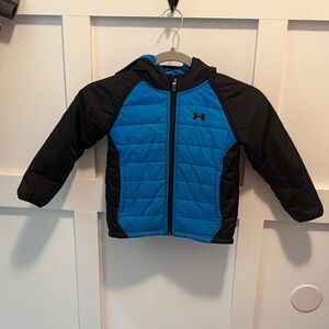 Boys Under Armour Kids' Jacket in Blue and Black size 3